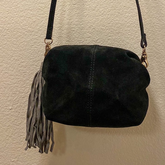 H&M suede square crossbody with grey tassel - Picture 10 of 10